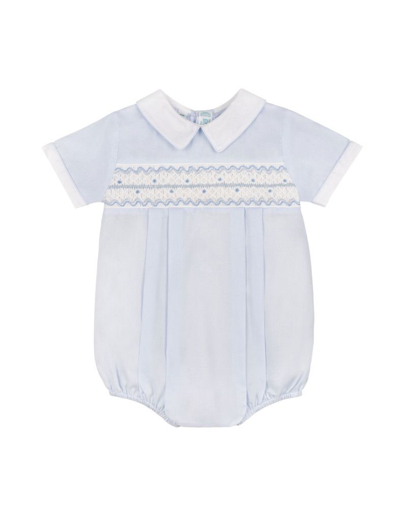 Blue Wave Smocked Bubble