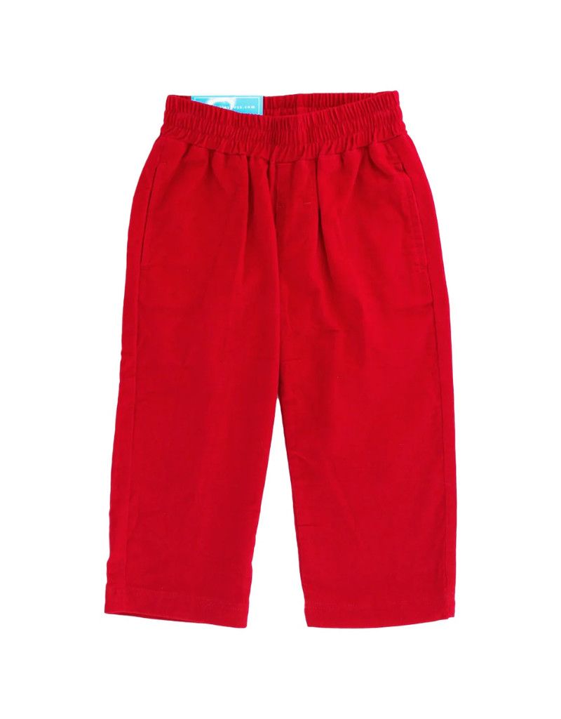 Charlie Pull On Red Cord Pants