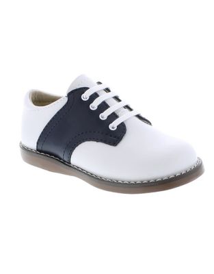 Cheer White And Navy Saddle Oxford