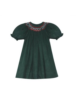 Christmas Green Savanha Bishop Dress