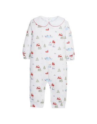 Christmas Village Printed Playsuit