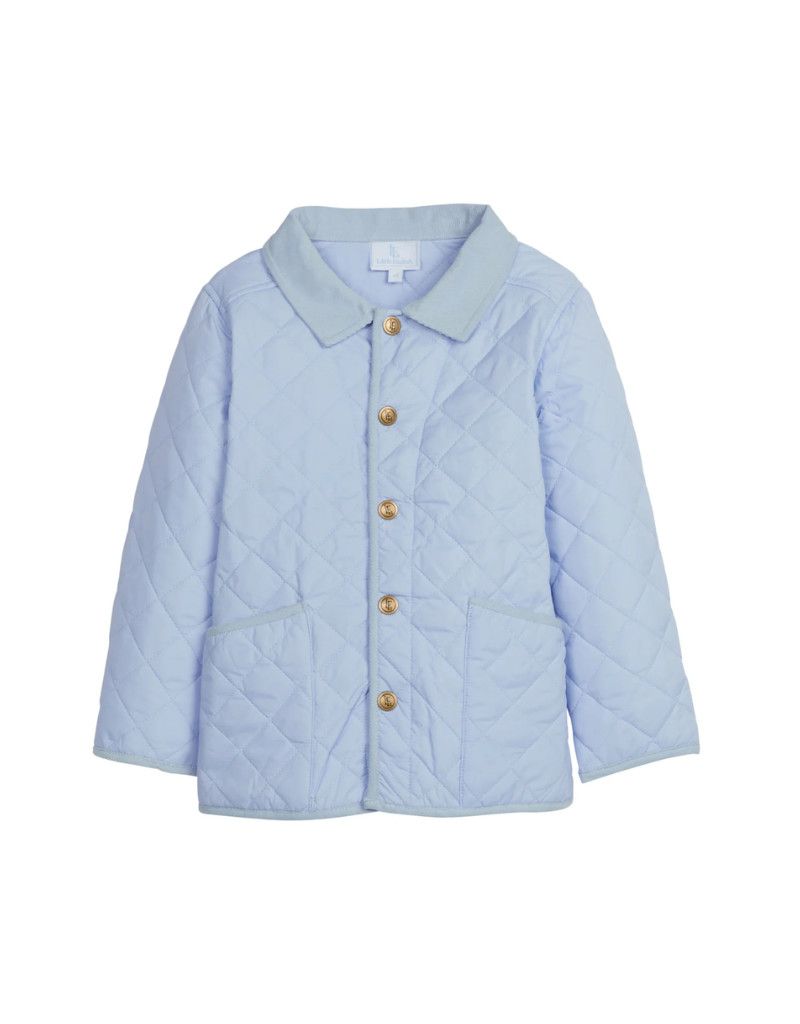  Classic Quilted Jacket - Light Blue