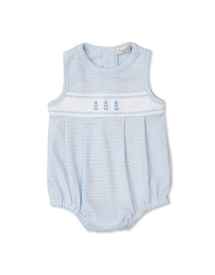 Classic Treasures Lighthouse Blue Stripe Sleeveless Bubble