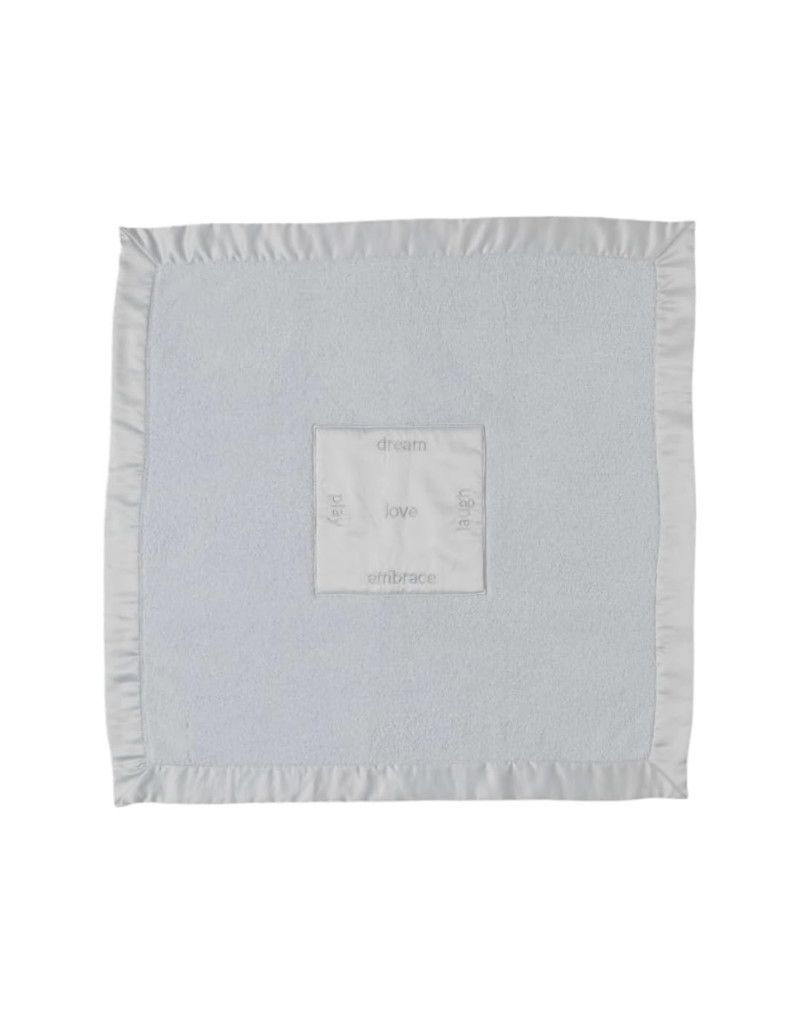 Cozychic Satin Trim Receiving Blanket, Blue