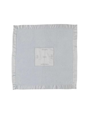 Cozychic Satin Trim Receiving Blanket, Blue