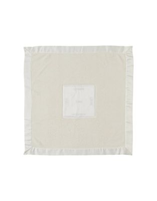 Cozychic Satin Trim Receiving Blanket, Cream