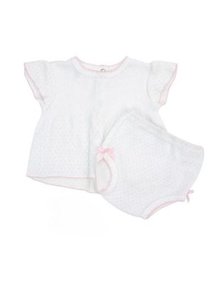 Diaper Set With Pink Trim