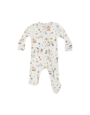 Farm Babies 2 Way Zipper Footie