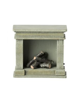 Fireplace, Miniature-Dusty Green