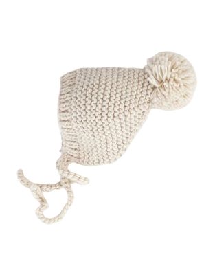 Garter Stitch Bonnet, Natural