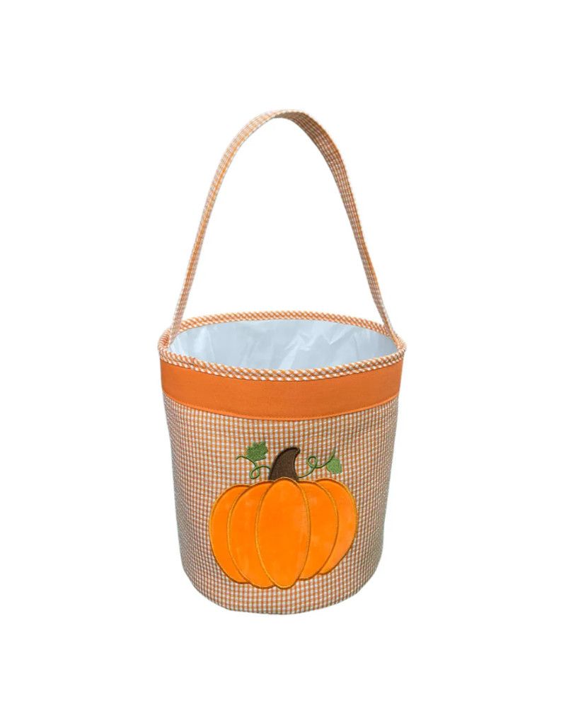 Gingham Pumpkin Tote