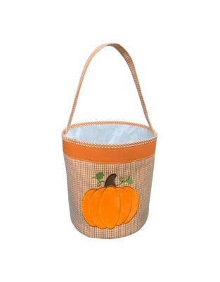 Gingham Pumpkin Tote