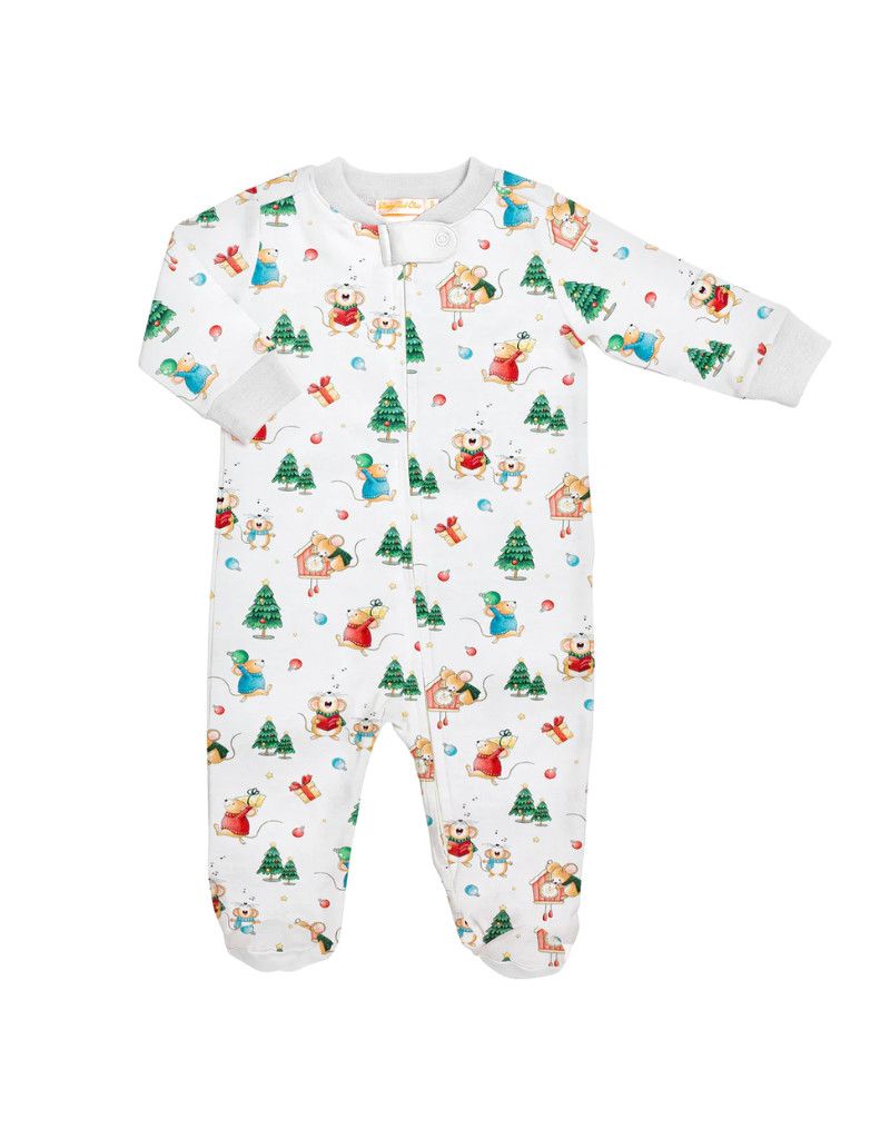 Hickory Dickory Printed Zipped Footie