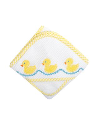 Hooded Towel and Washcloth Set, Yellow Duck