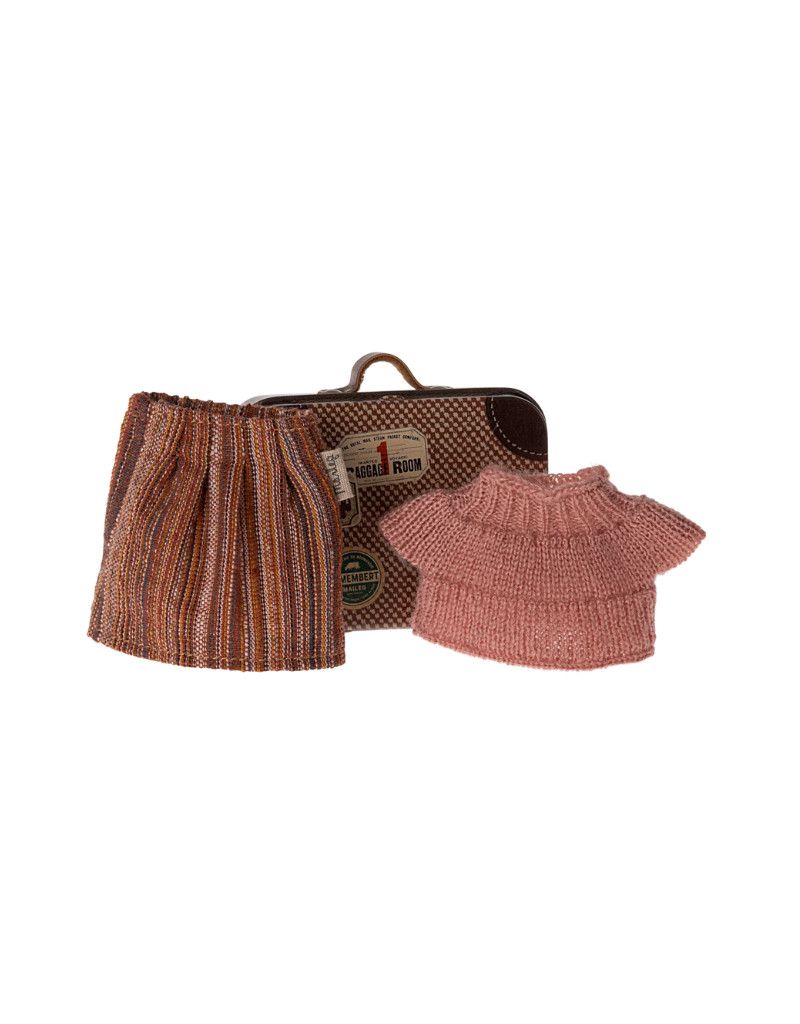 Knitted Blouse/Skirt In Suitcase-Grandma