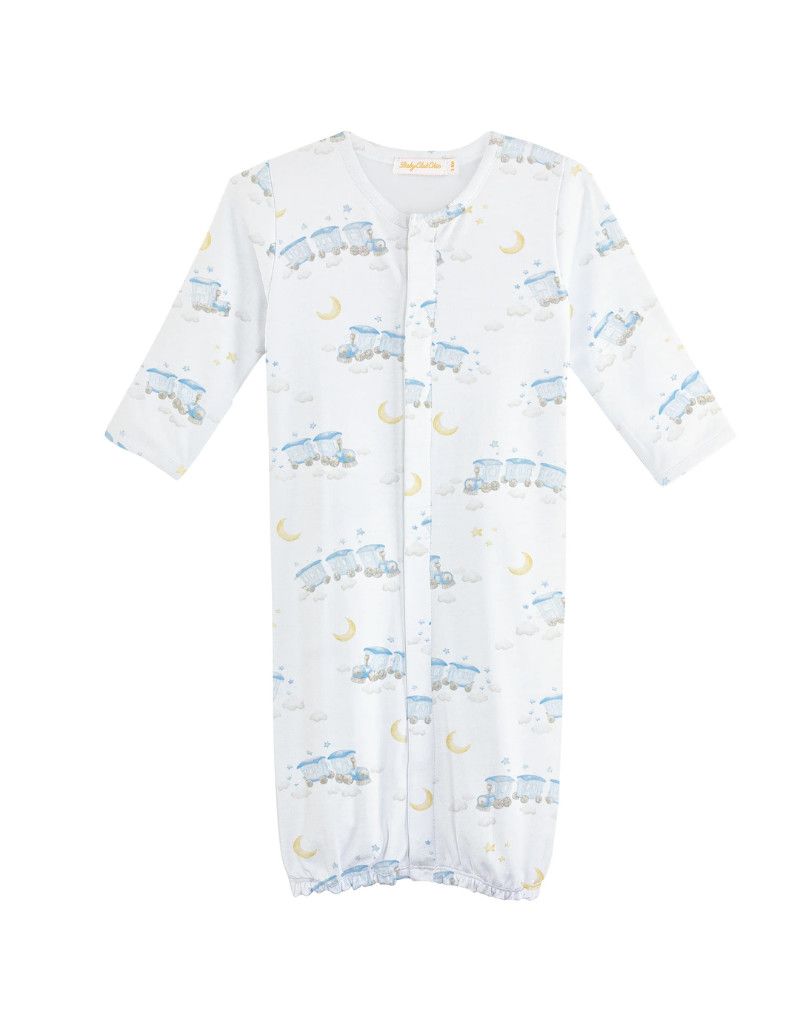 Little Train Printed Conv Gown NB