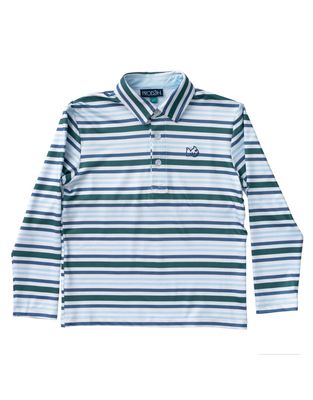 LS Pro Performance Polo, Blue Spruce Stripe
