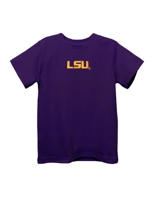  LSU Embroidered Purple SS Tee