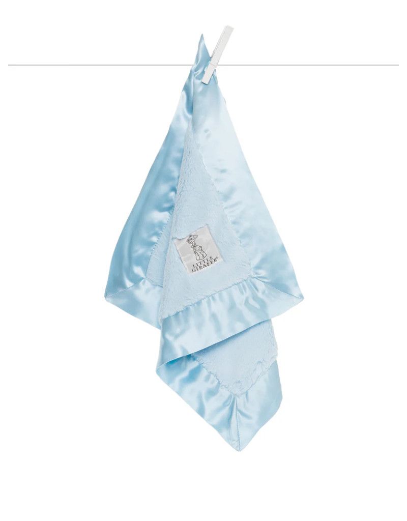 Luxe Solid Baby Blanky, Blue