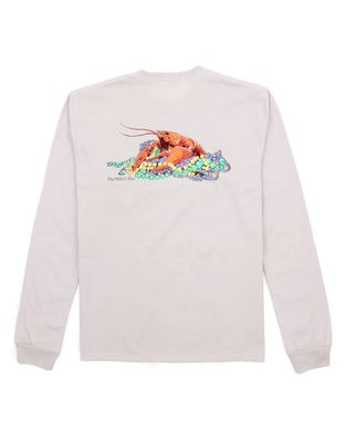 Mardi Gras Crawfish LS Ice Grey