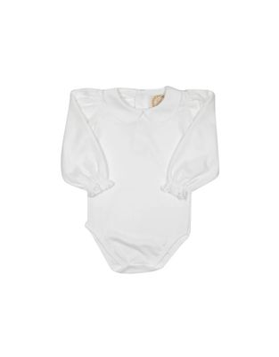 Maude's Peter Pan Long Sleeve Onsie - White