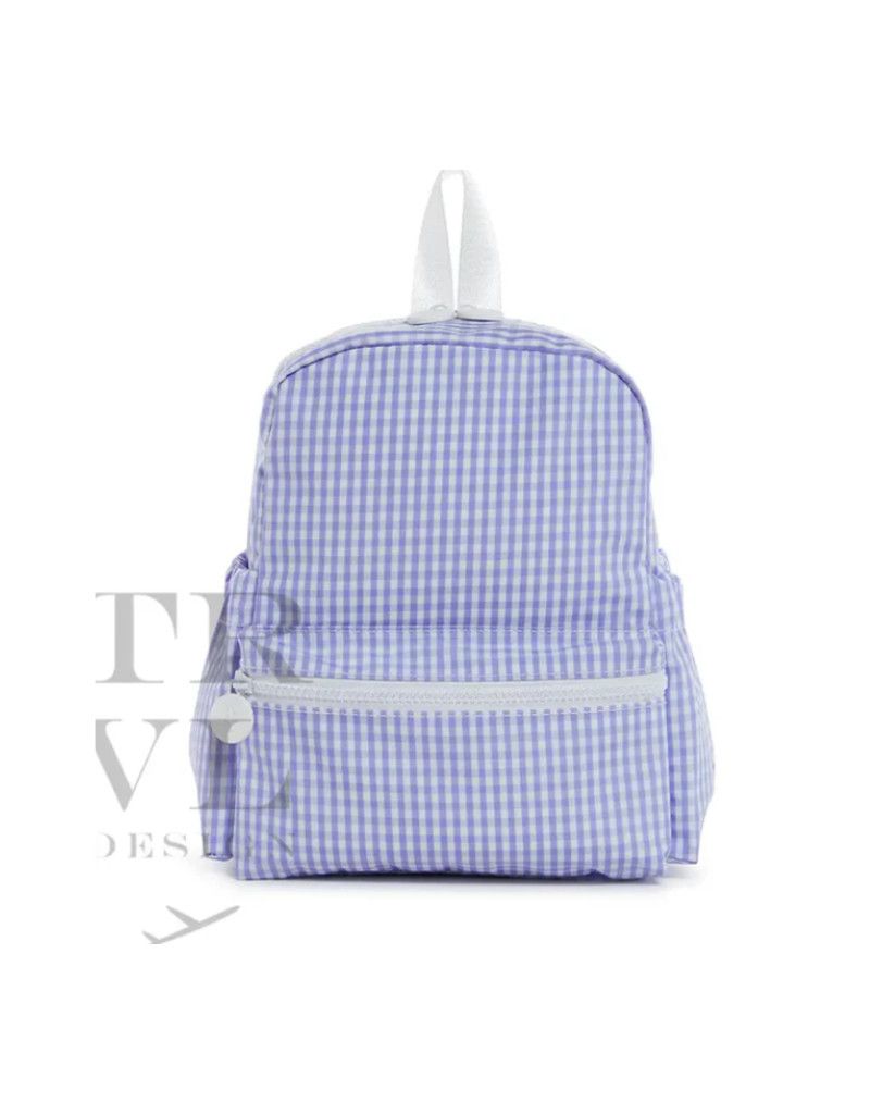 Mini Backer, Gingham Lilac