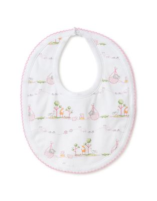 Noah&#39;s Print Bib. Pink