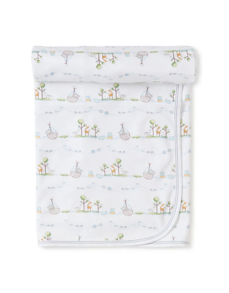 Noah&#39;s Print Blanket. Blue