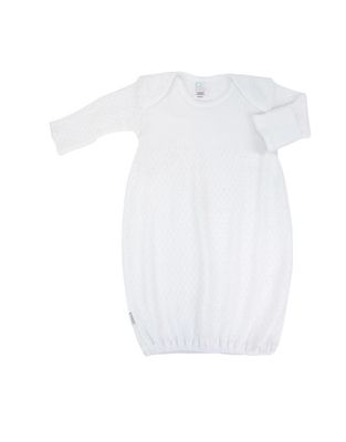 Paty Gown White w/ White Trim, No Bow