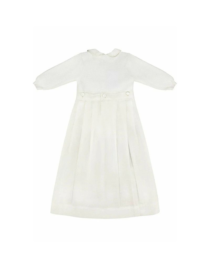 Pebble Stitch Gown Ivory