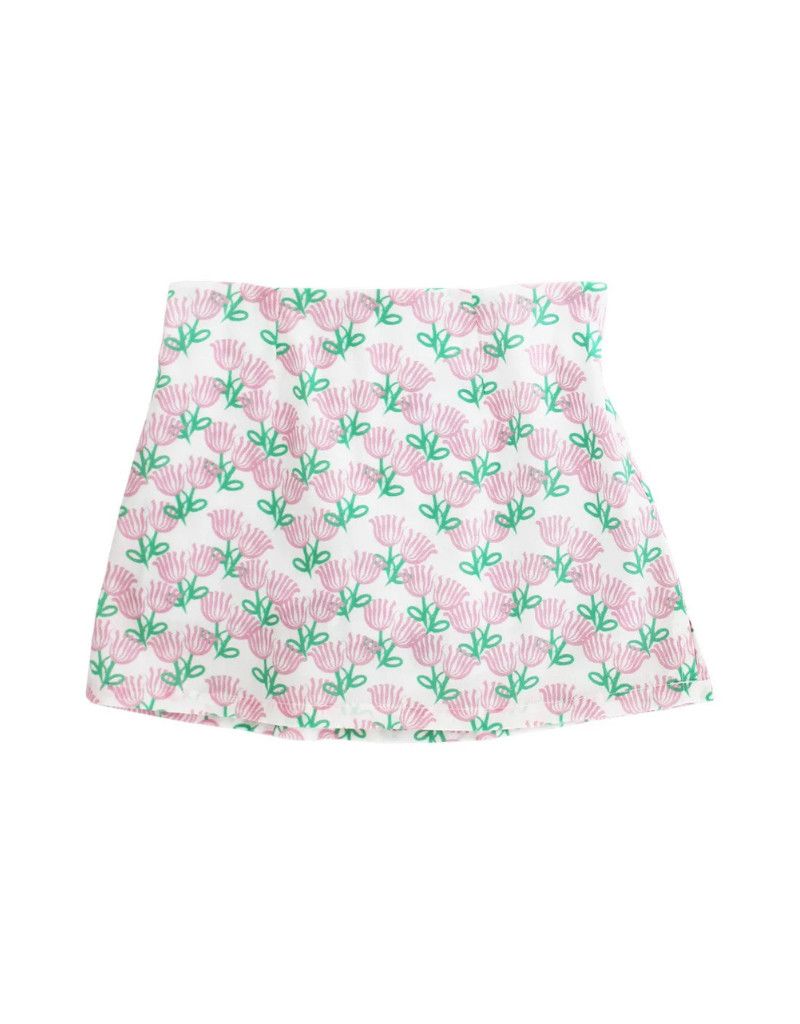 Pink &amp; Green Tulip Skort