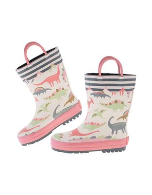 Pink Dino Rainboot