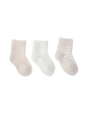 Pink Pearl 3-Pack Socks, nb-6m