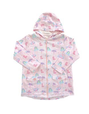 Pink Rainbows and Rainboots Rain Jacket