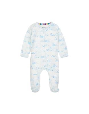 Pooh in The Woods Footie, Blue