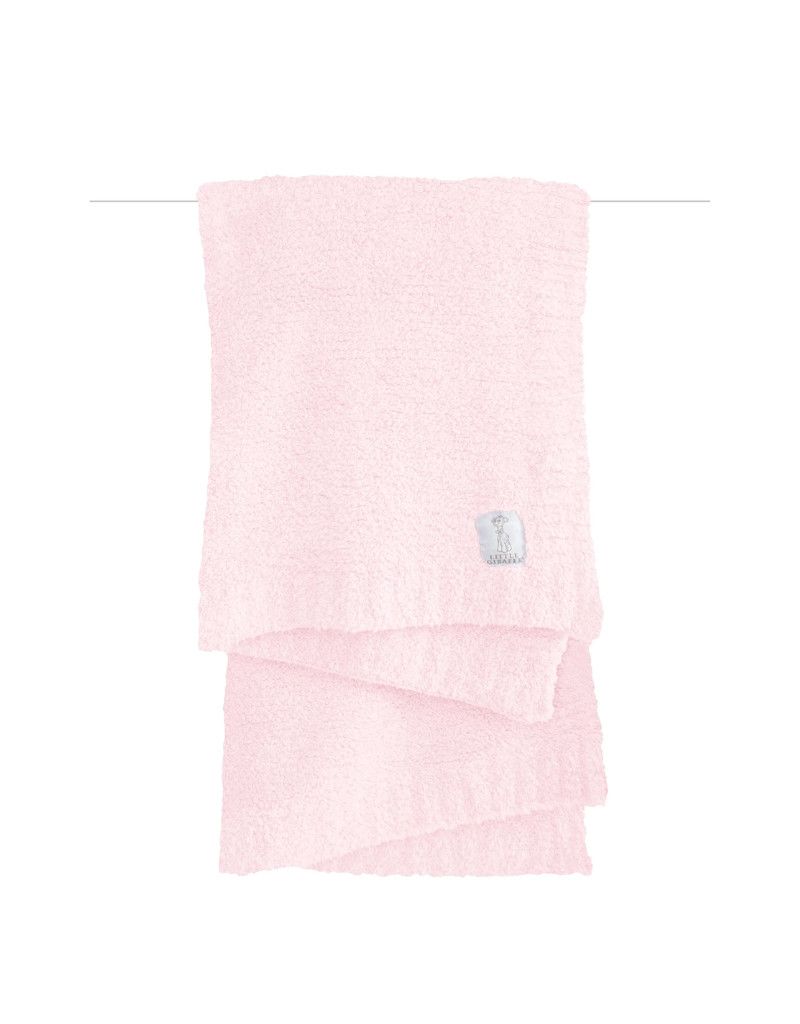 Plush Chenille Knit Blanket, Pink