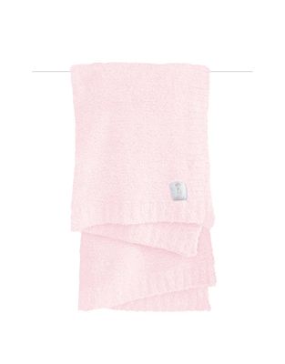 Plush Chenille Knit Blanket, Pink