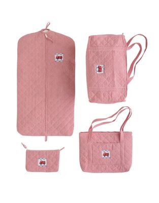 Quilted Luggage - Red Firetruck