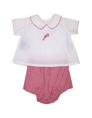 Red Christmas Micro Bailey Boy Diaper Set