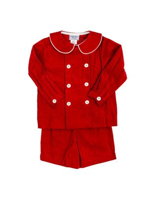 Red Cord Dressy Short Set