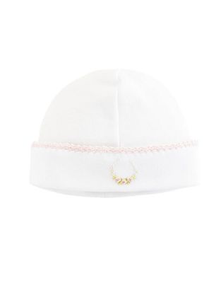 Roses Garland Hat w Lace Trim NB