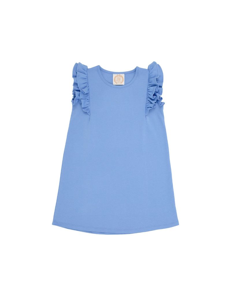 Ruehling Ruffle Dress, Barbados Blue