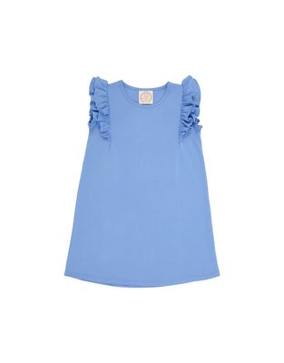 Ruehling Ruffle Dress, Barbados Blue