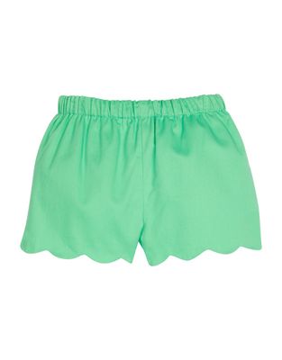 Scallop Short, Green Twill