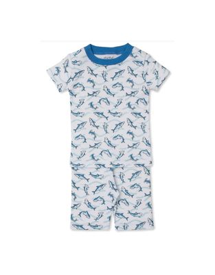 Shark Blue Snug Short PJ Set