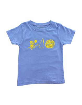 Short Sleeve Purple/Yellow Cheer Trio Tee
