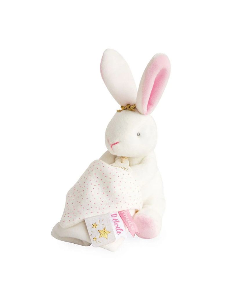 Star Pink Bunny Plush Animal Doudou Blanket