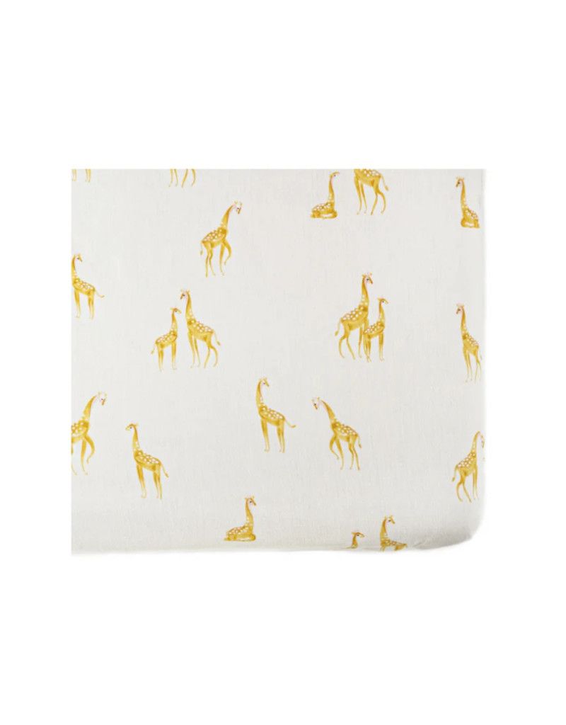 Sweet Dreams Fitted Crib Sheet Follow Me Giraffe
