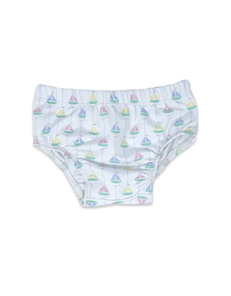 Swim Diaper Cover - Seaside Sailboat 
