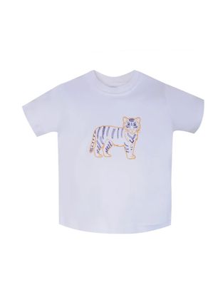 Tiger Embroidered White Shirt
